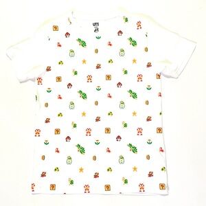 Uniqlo UT Super Mario Short Sleeve Tee with Nintendo Retro Gaming Print